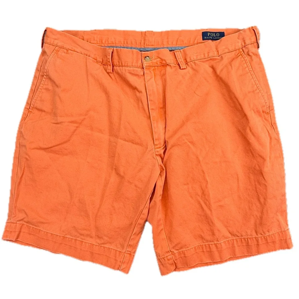 Polo Ralph Lauren Shorts Mens‎ 40 Orange Classic Fit 9